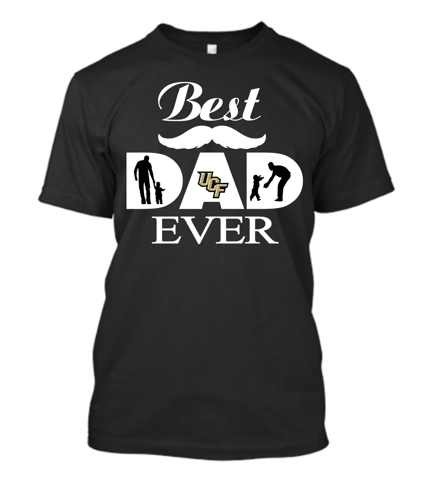 Best Dad Ever Ucf Knights Silhouette T-Shirt