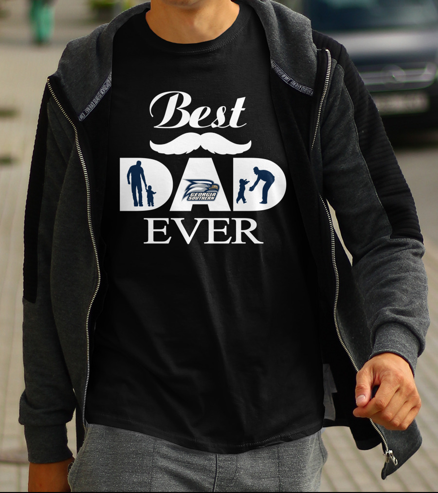 Best Dad Ever Georgia Southern Eagles T-Shirt