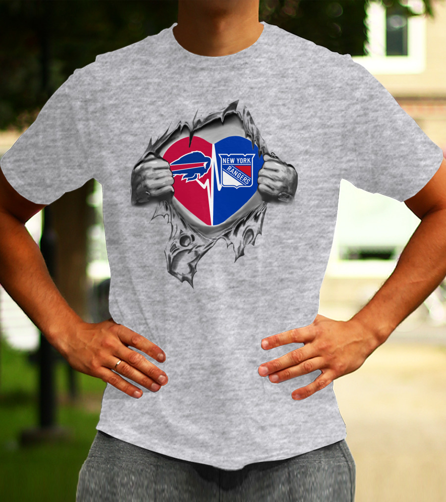 Bills New York Rangers It's In My Heart T-Shirt