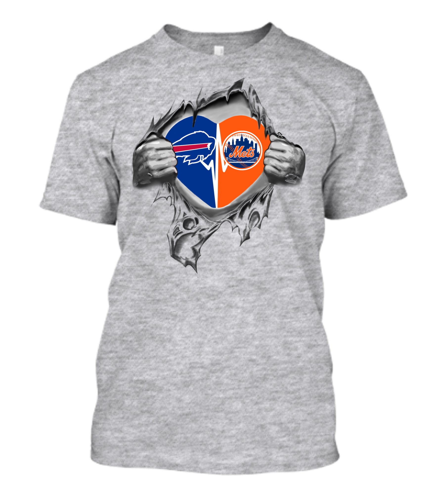 Bills Mets Heartbeat Passion T-Shirt