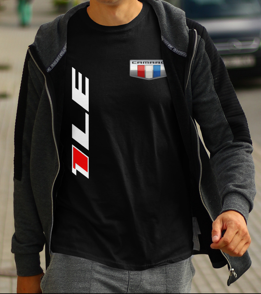 Camaro 1LE Performance Badge Red White Blue Stripe T-Shirt
