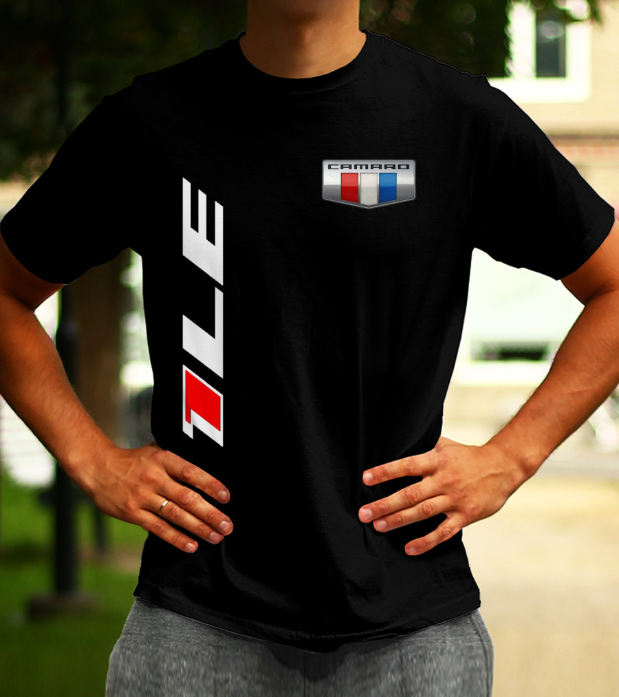 Camaro 1LE Performance Badge Red White Blue Stripe T-Shirt