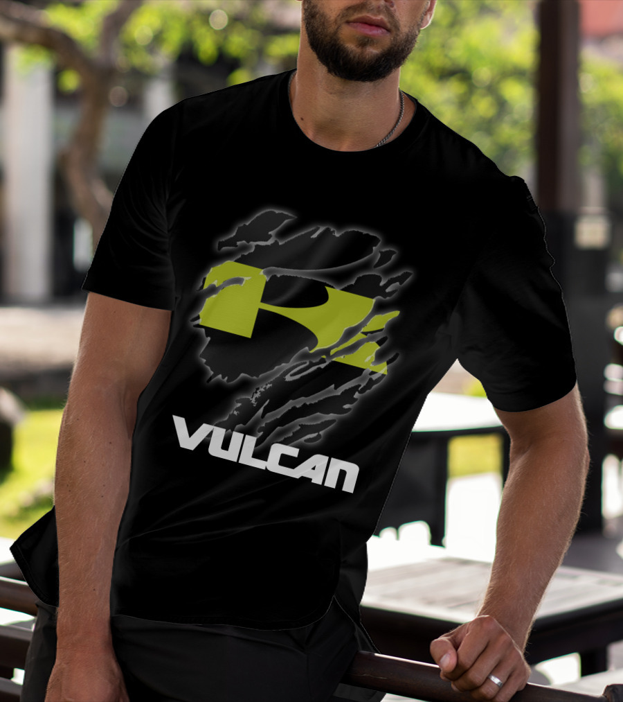 Vulcan Kawasaki Racing Claw Texture Rip T-Shirt