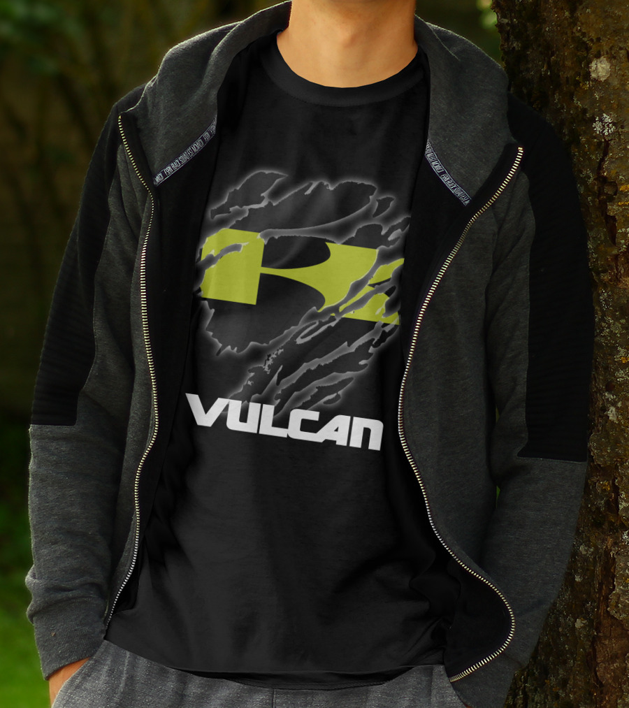 Vulcan Kawasaki Racing Claw Texture Rip T-Shirt