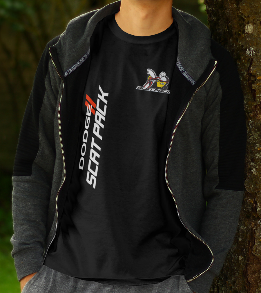 Dodge Scat Pack Logo With Bee Emblem T-Shirt