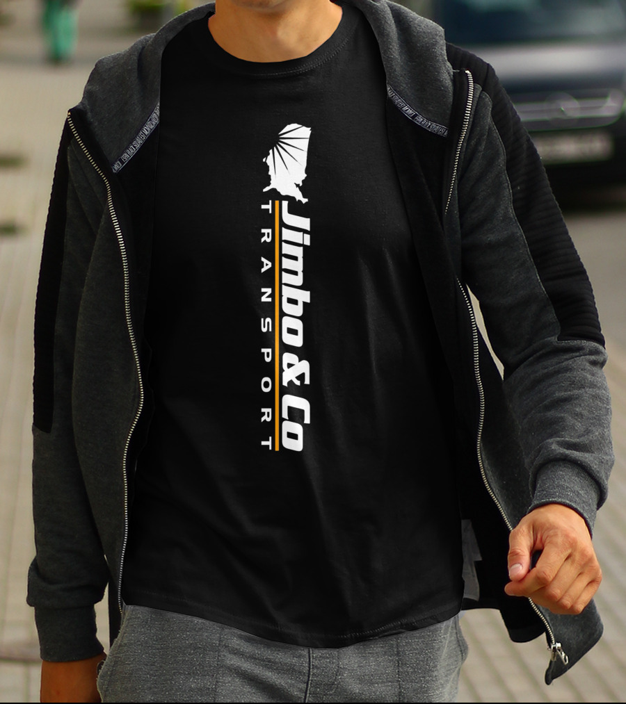 Jimbo And Co Transport Vertical Logo With Stylized T-Shirt