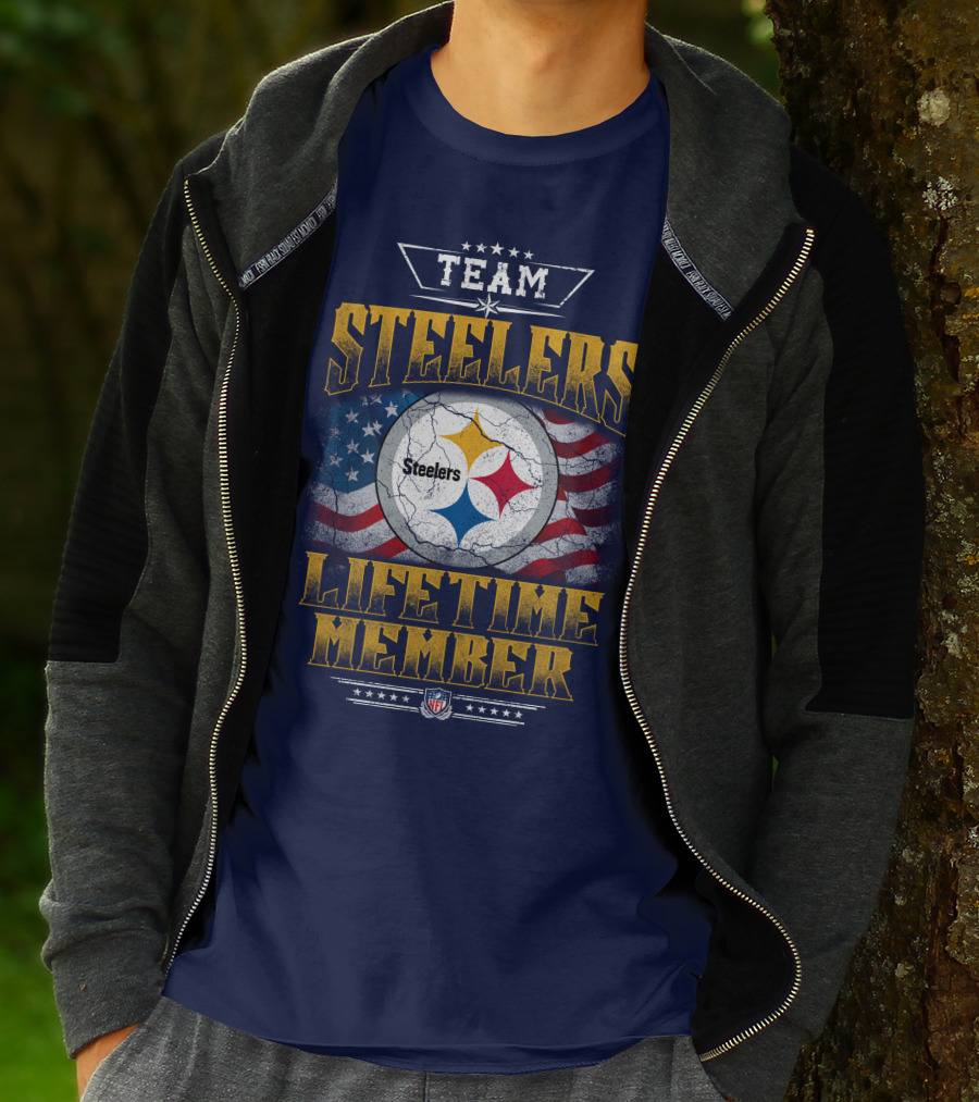Team Steelers Lifetime Member T-Shirt
