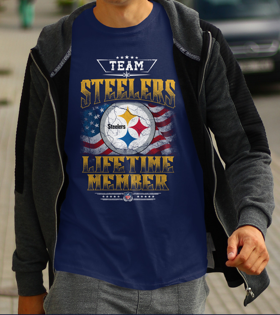 Team Steelers Lifetime Member T-Shirt