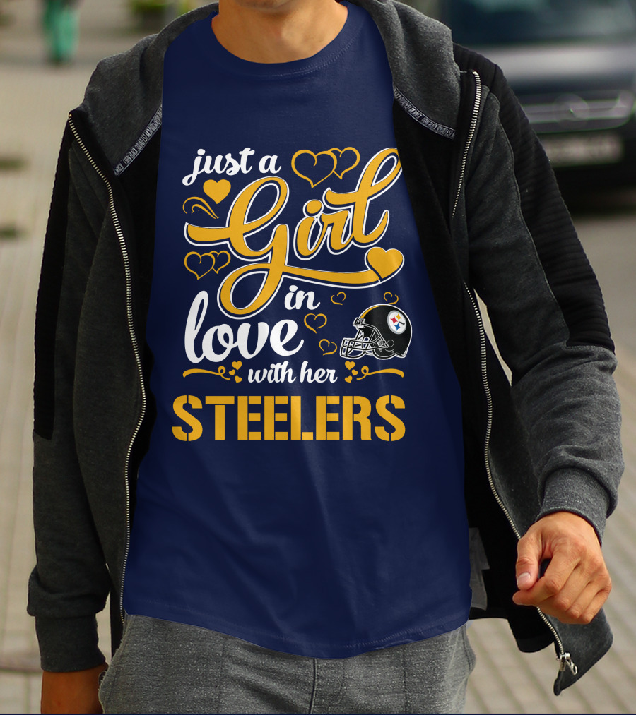 Just A Girl In Love With Her Pittsburgh Steelers T-Shirt