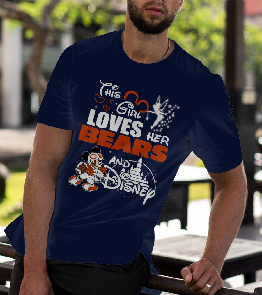 This Girl Loves Her Bears And Disney T-Shirt