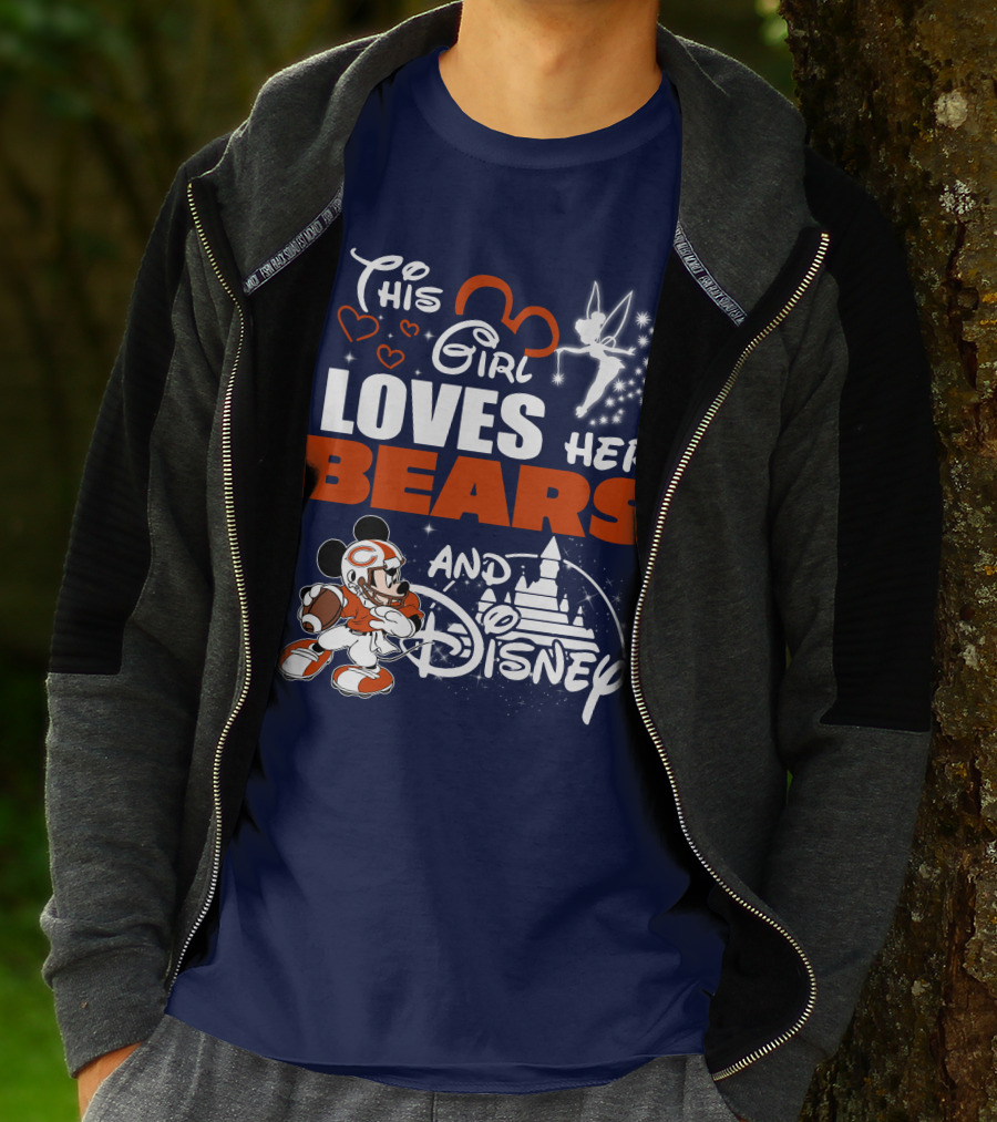 This Girl Loves Her Bears And Disney T-Shirt
