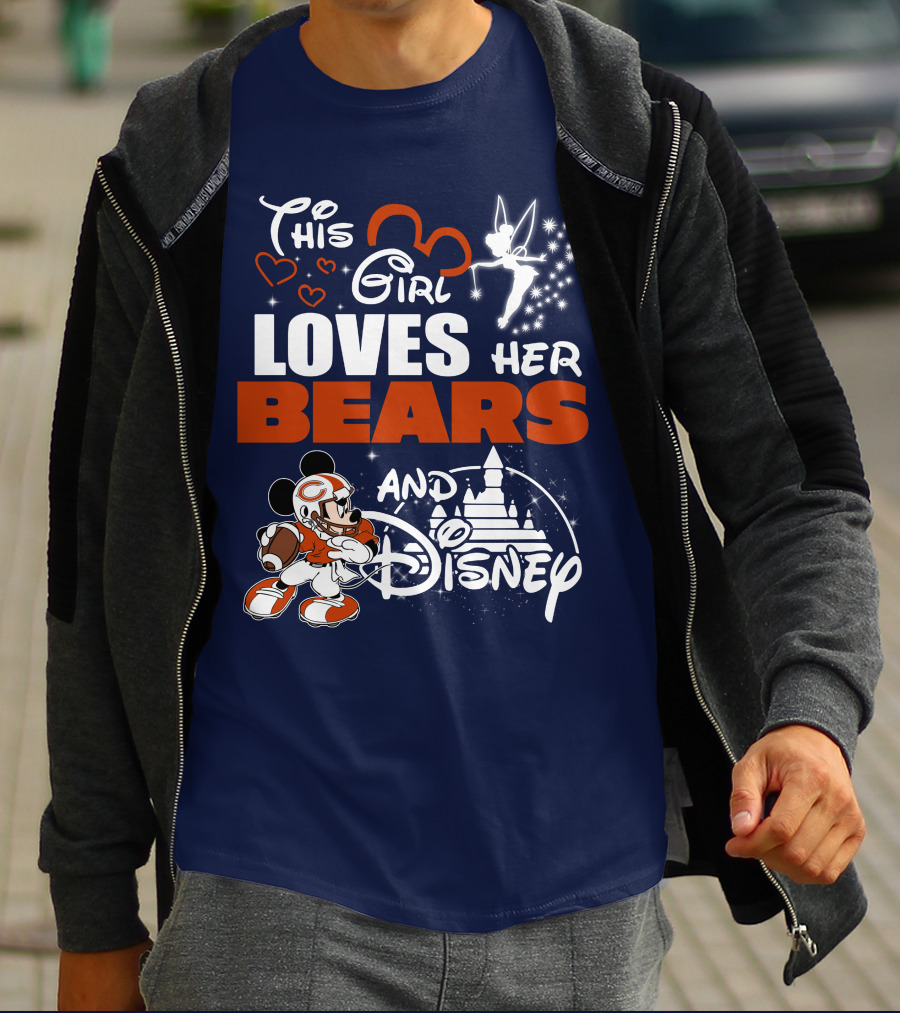 This Girl Loves Her Bears And Disney T-Shirt