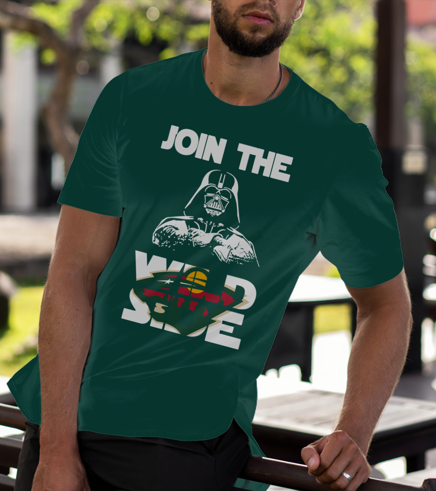 Join The Wild Side Minnesota Wild Darth Vader T-Shirt
