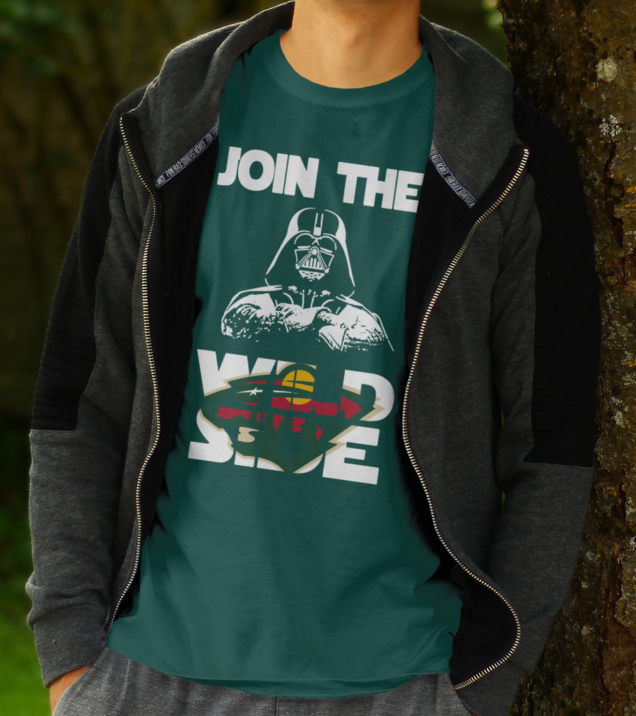Join The Wild Side Minnesota Wild Darth Vader T-Shirt
