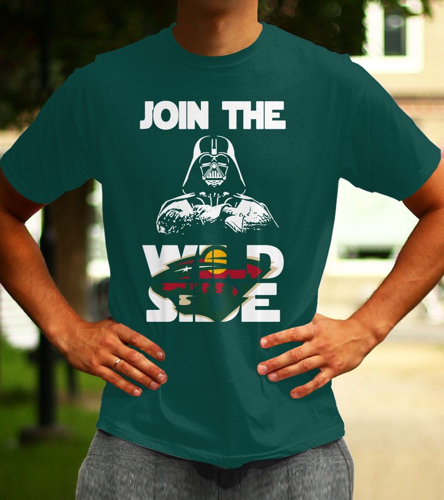 Join The Wild Side Minnesota Wild Darth Vader T-Shirt