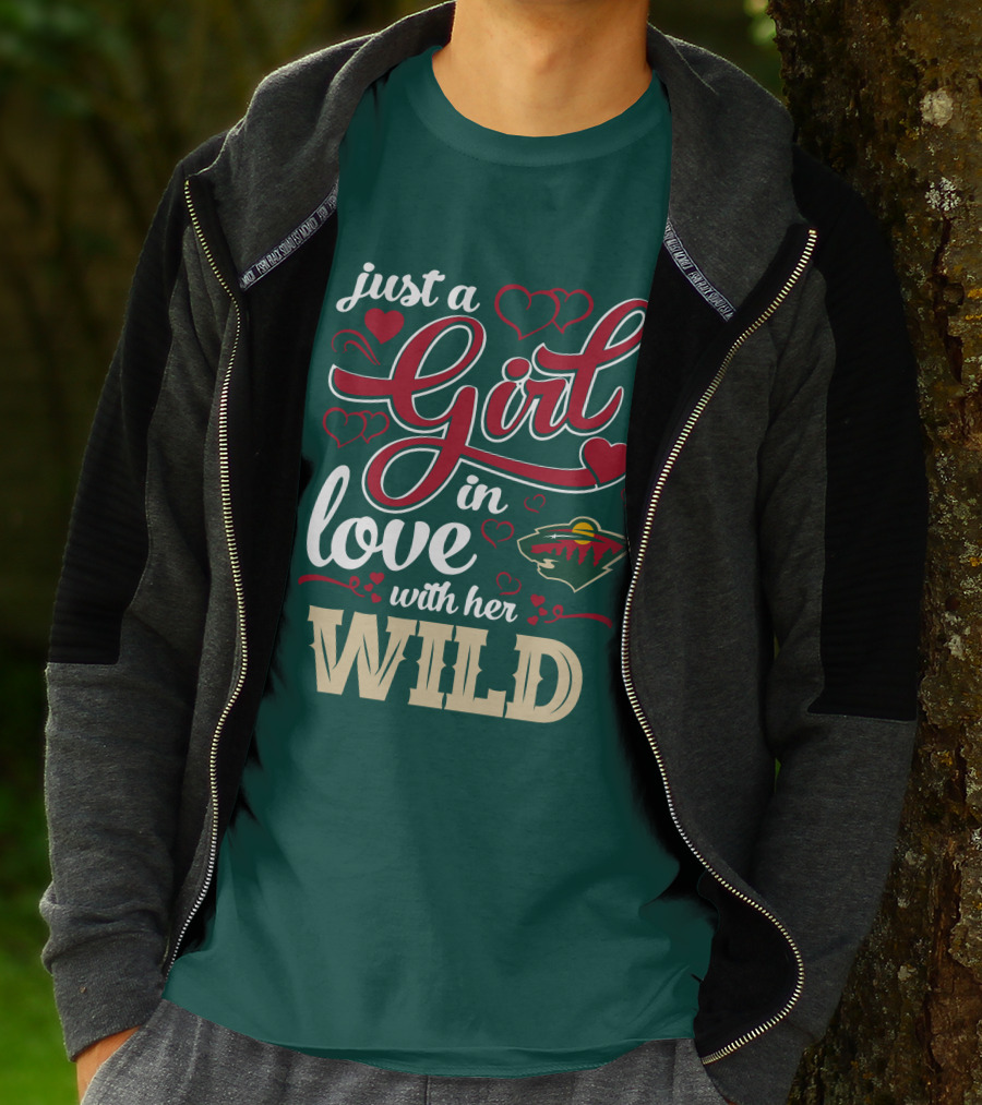 Just A Girl In Love With Her Minnesota Wild T-Shirt