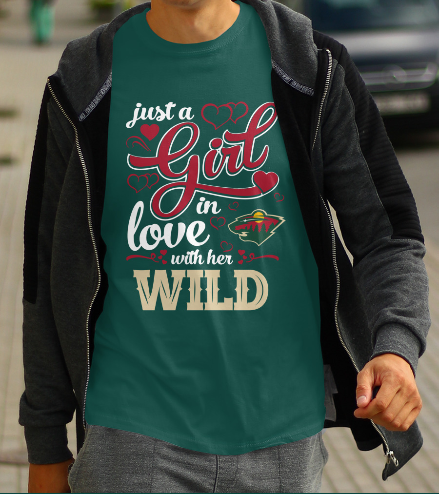 Just A Girl In Love With Her Minnesota Wild T-Shirt