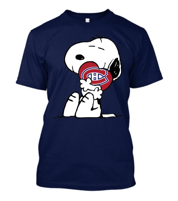 Snoopy Holding Montreal Canadiens T-Shirt