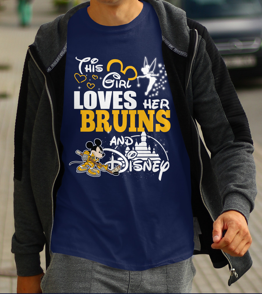 This Girl Loves Her Bruins And Disney T-Shirt
