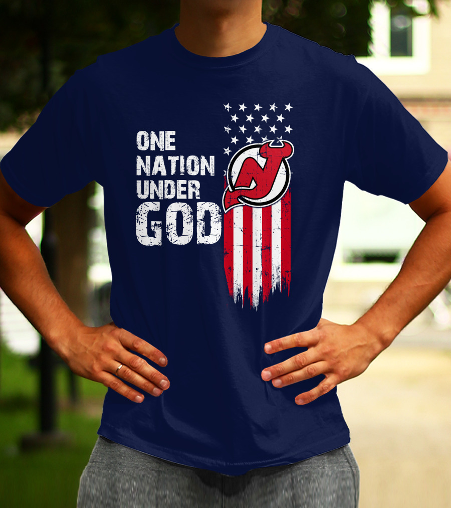 One Nation Under God New Jersey Devils T-Shirt