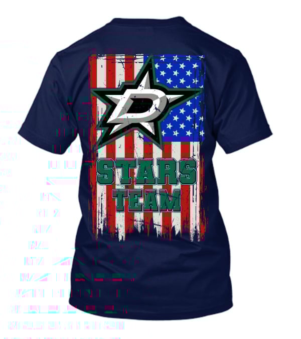 Stars Team Dallas American Flag T-Shirt