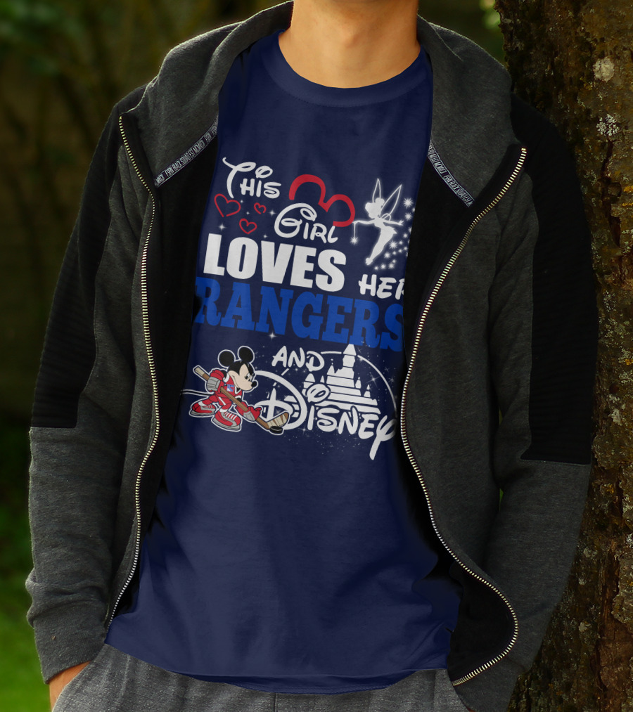 This Girl Loves Her Rangers And Disney T-Shirt