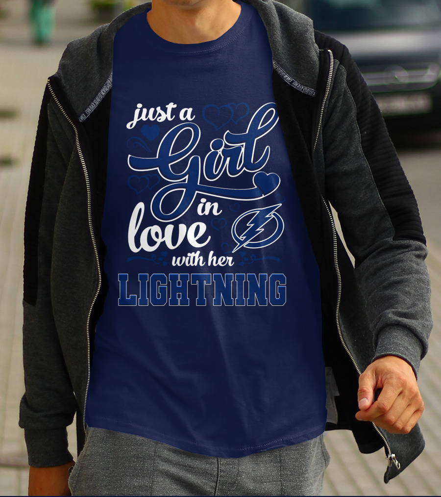 Just A Girl In Love With Her Tampa Bay Lightning T-Shirt