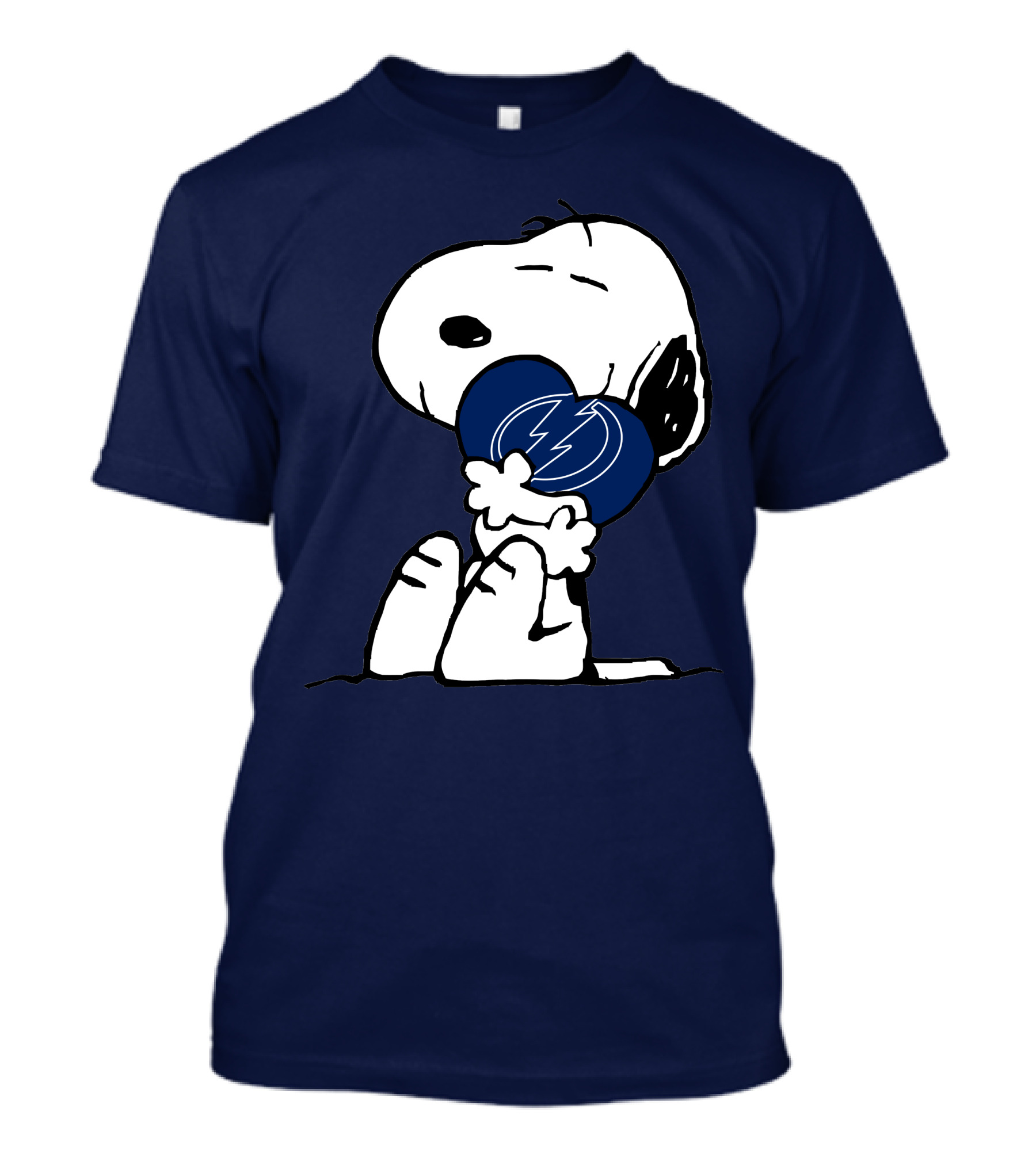 Tampa Bay Lightning Snoopy Hugging Heart T-Shirt