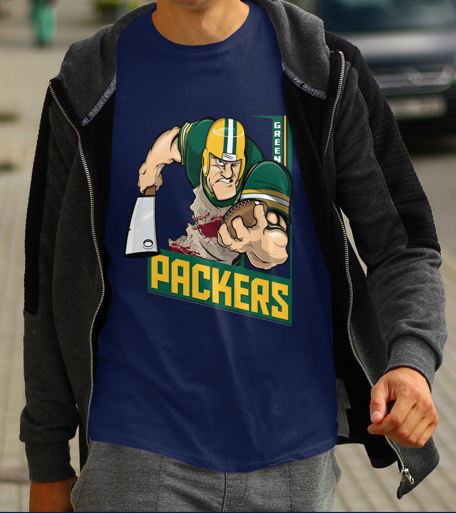 Green Bay Packers Tough Gridiron Warrior T-Shirt