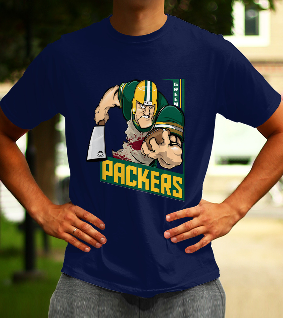 Green Bay Packers Tough Gridiron Warrior T-Shirt