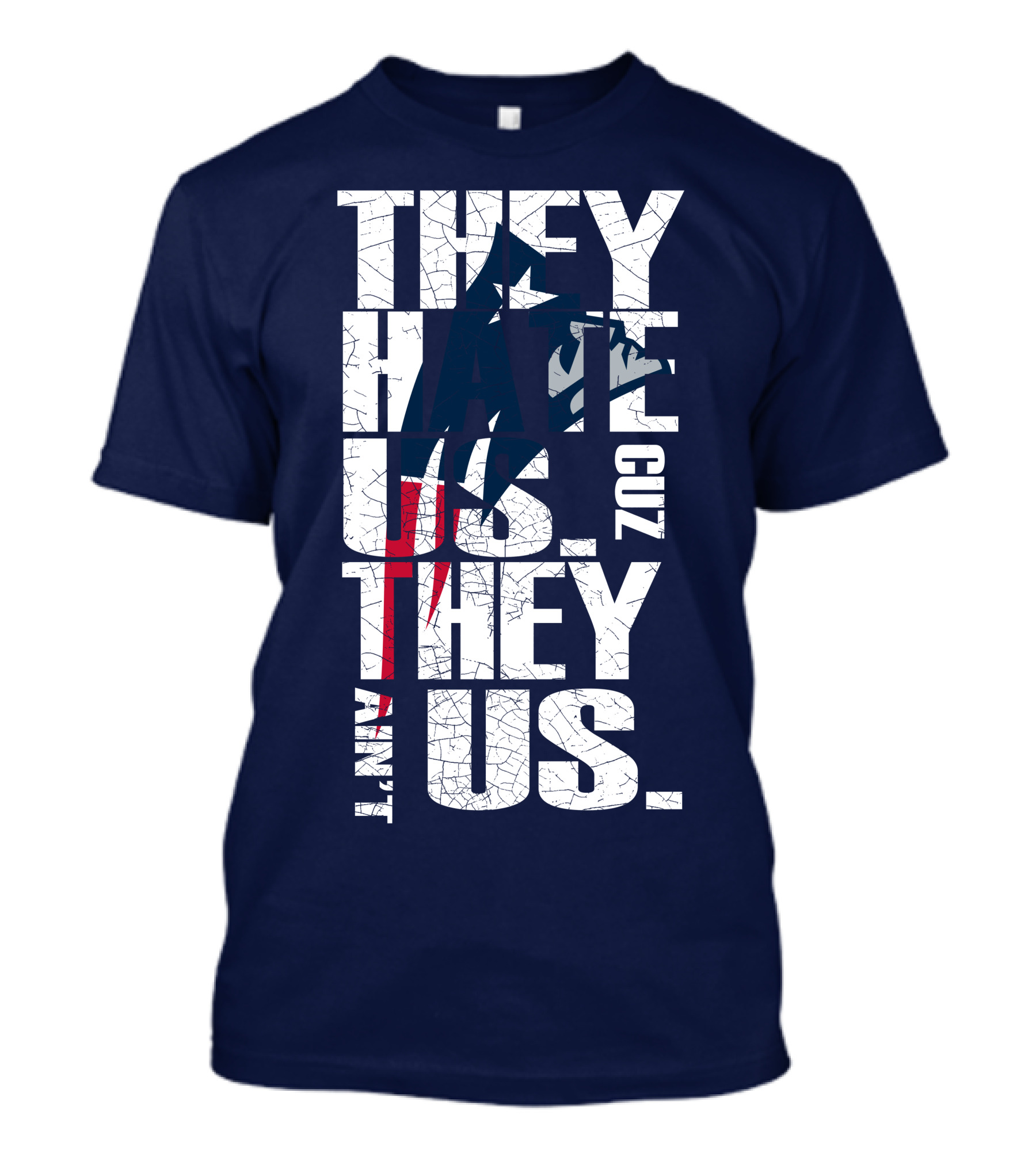 They Hate Us Cuz They Ain't Us New England Patriots T-Shirt