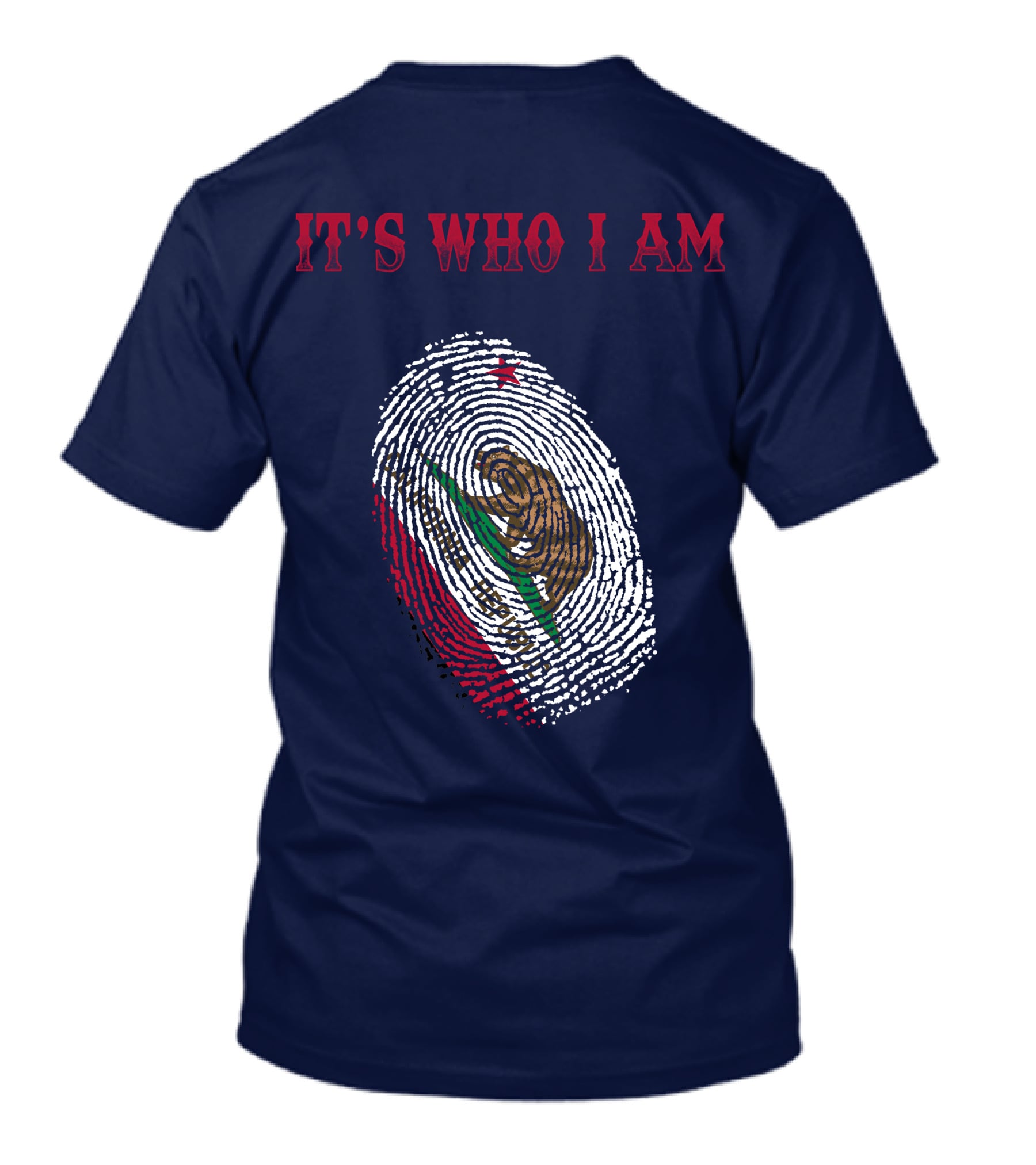 It's Who I Am Mexico Flag Fingerprint T-Shirt