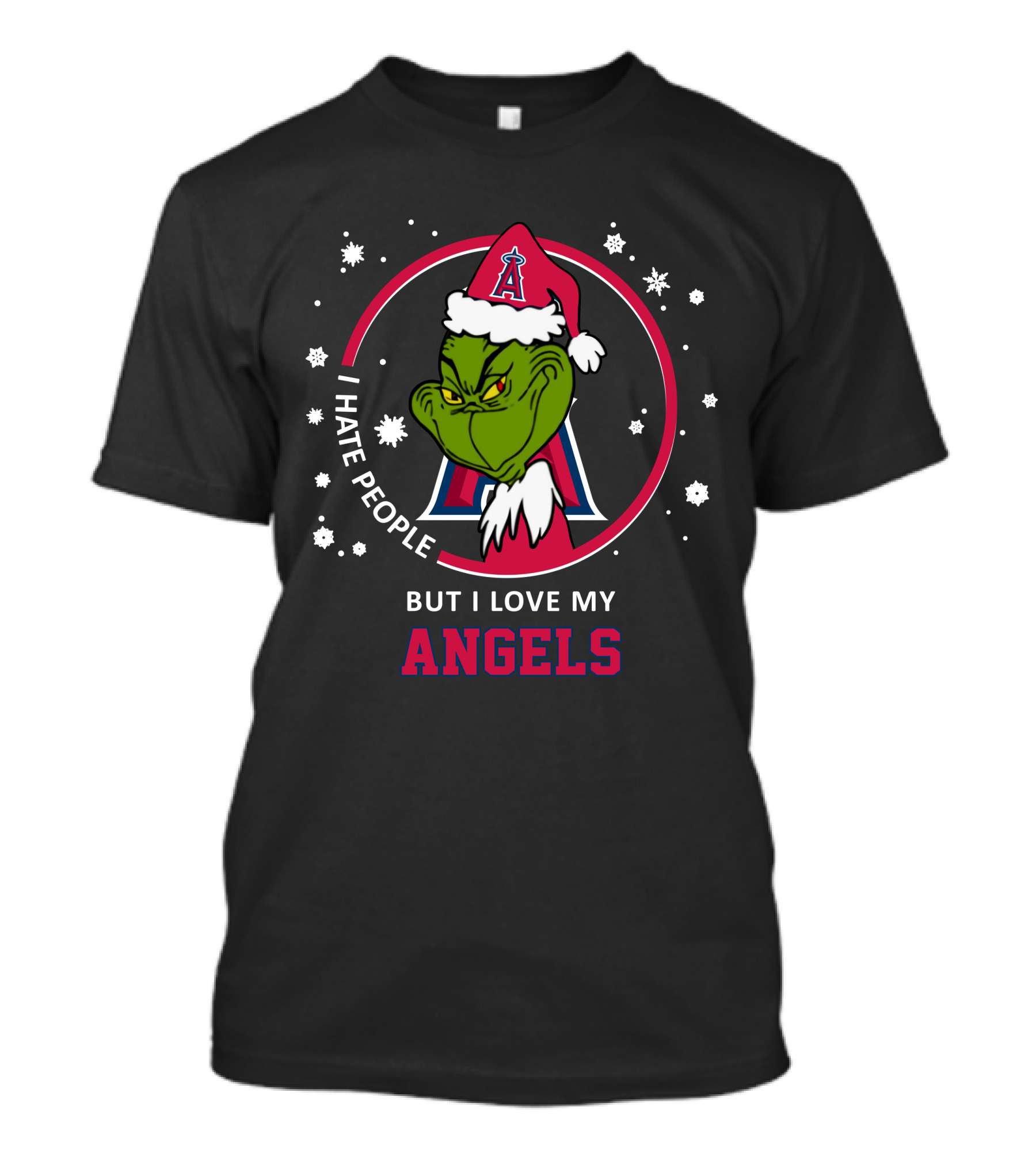 I Hate People But I Love My Los Angeles Angels T-Shirt