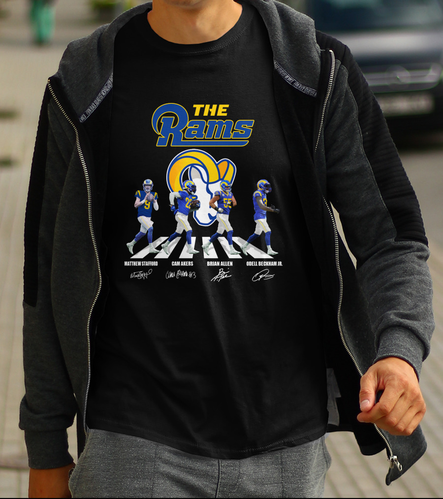 The Rams Matthew Stafford Cam Akers Brian Allen Odell Beckham Jr Ds003 Los Angeles Rams T-Shirt