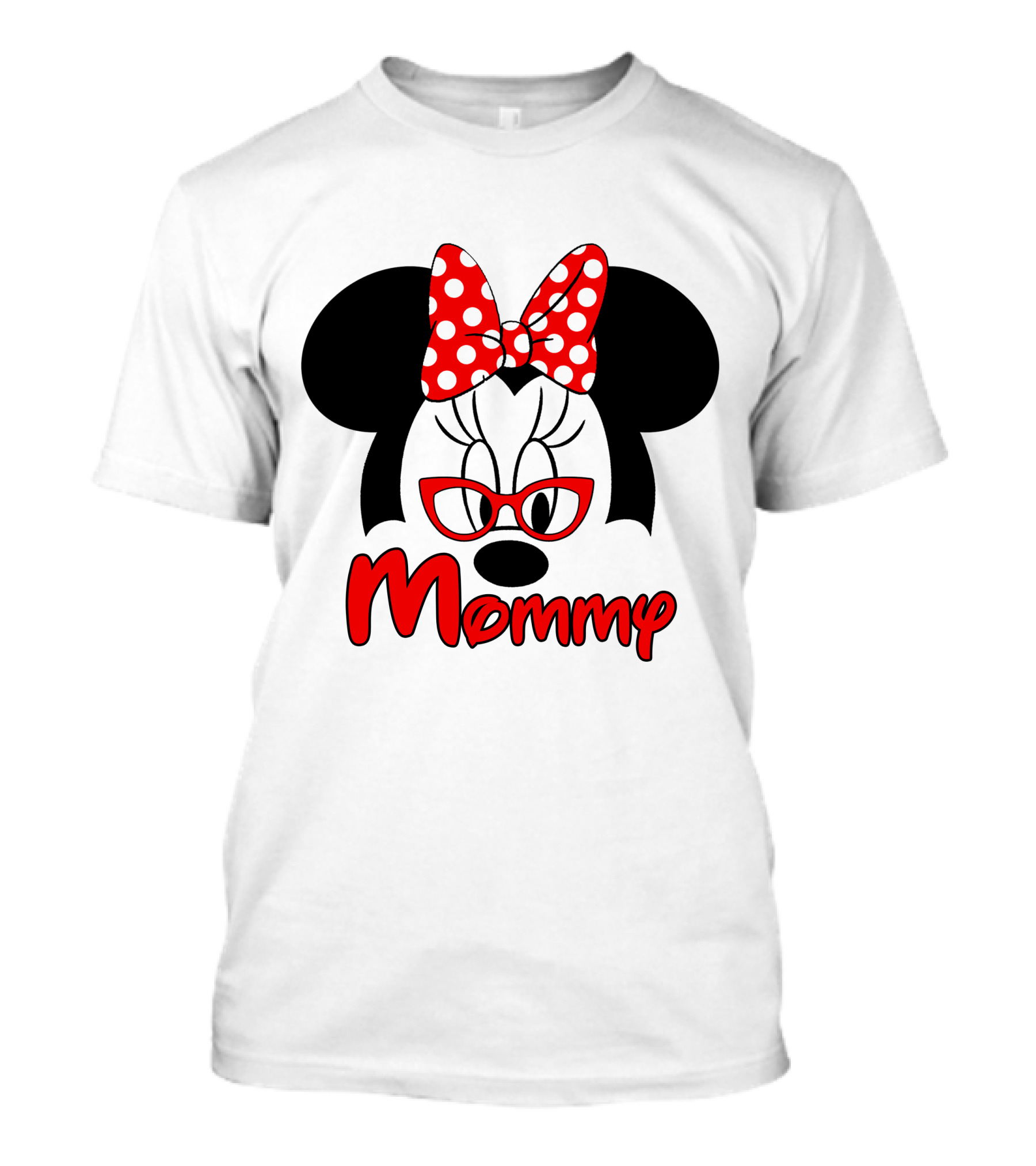 Minnie Mouse Red Bow Mommy T-Shirt