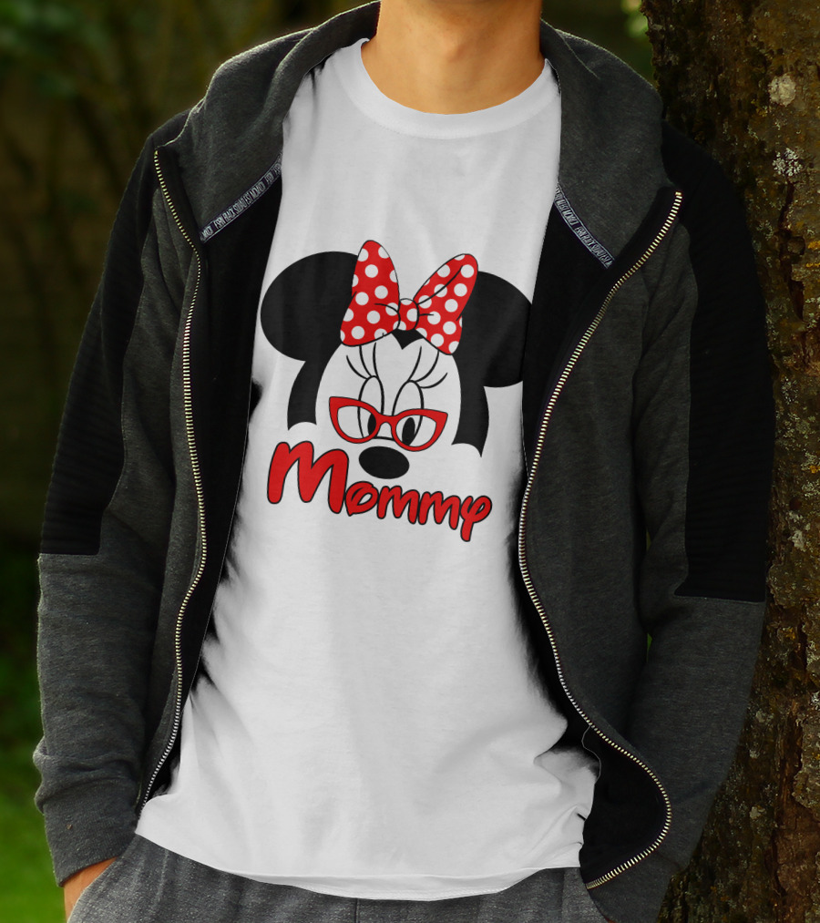 Minnie Mouse Red Bow Mommy T-Shirt