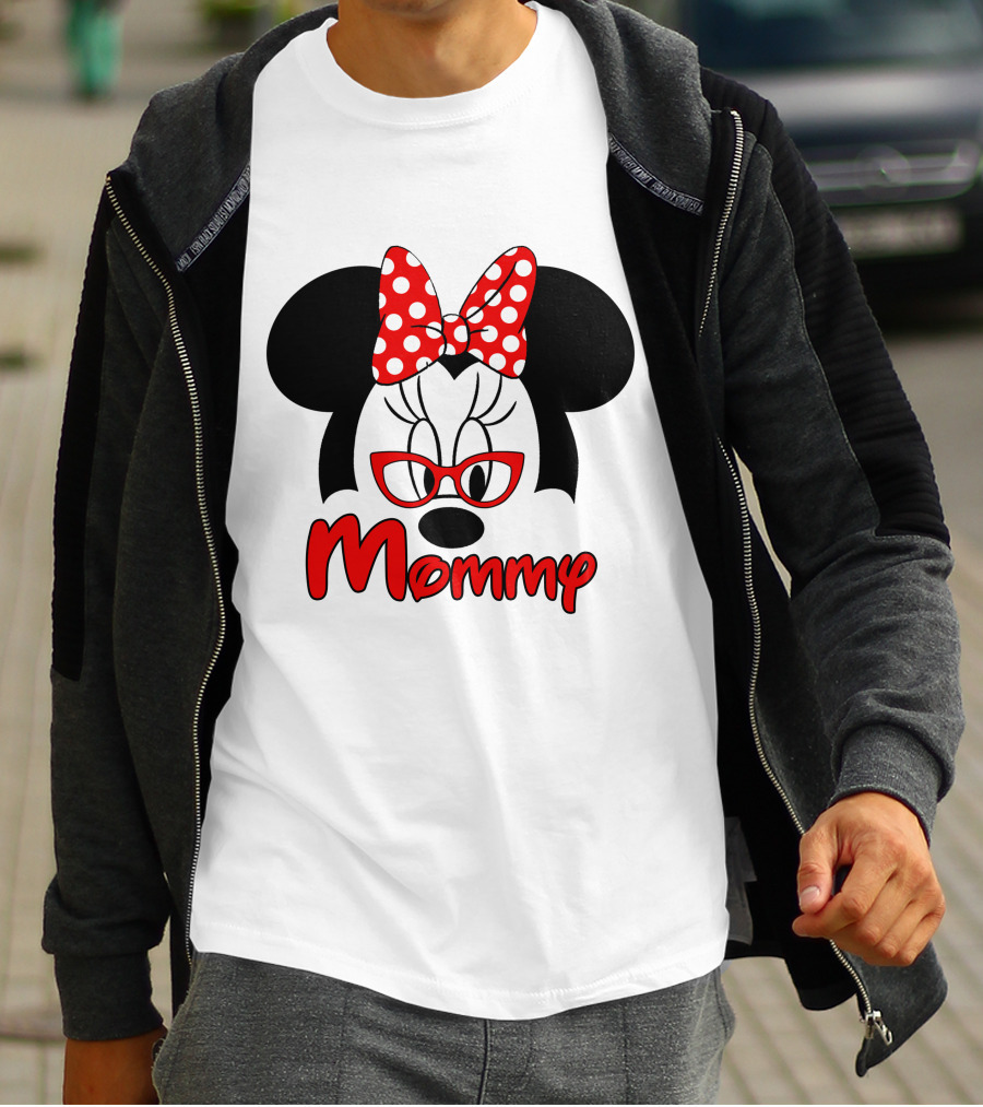 Minnie Mouse Red Bow Mommy T-Shirt