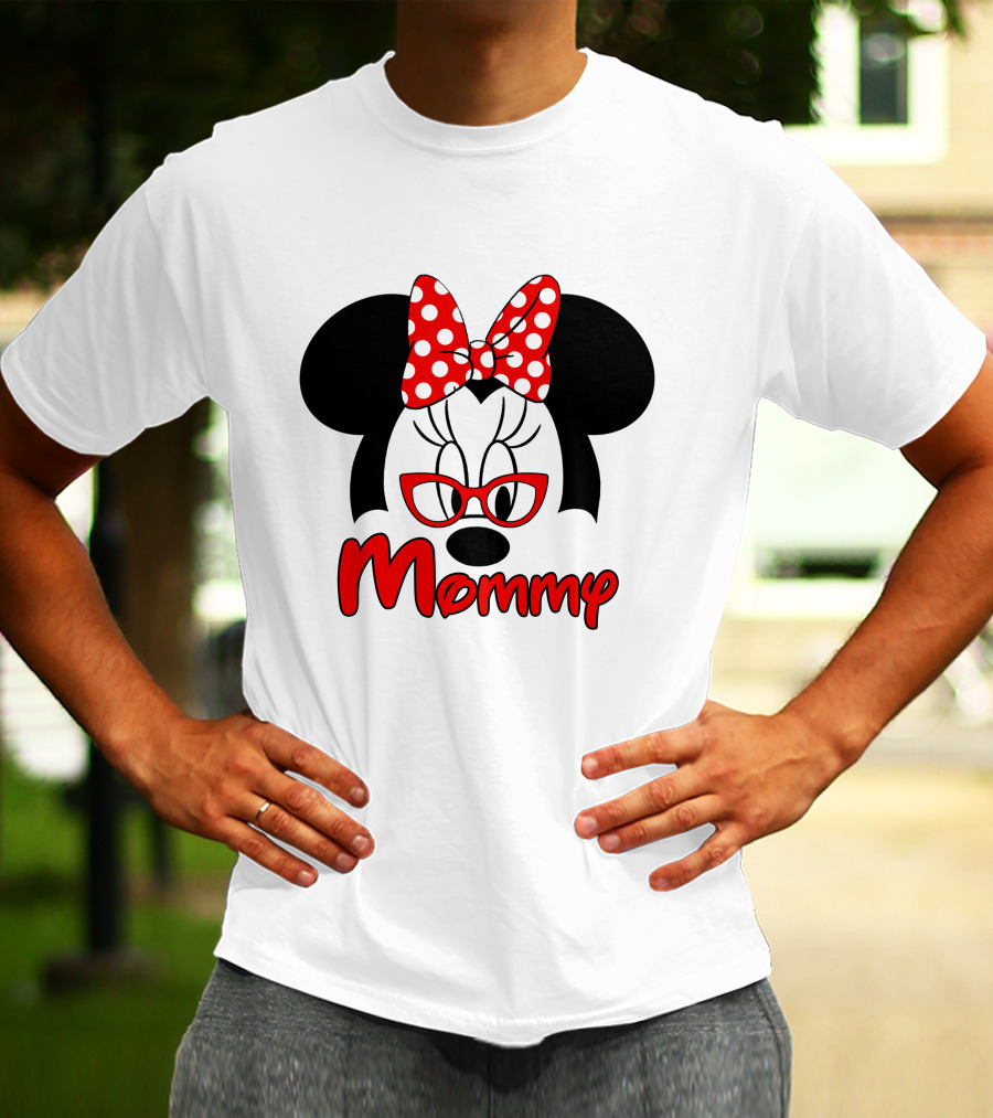 Minnie Mouse Red Bow Mommy T-Shirt