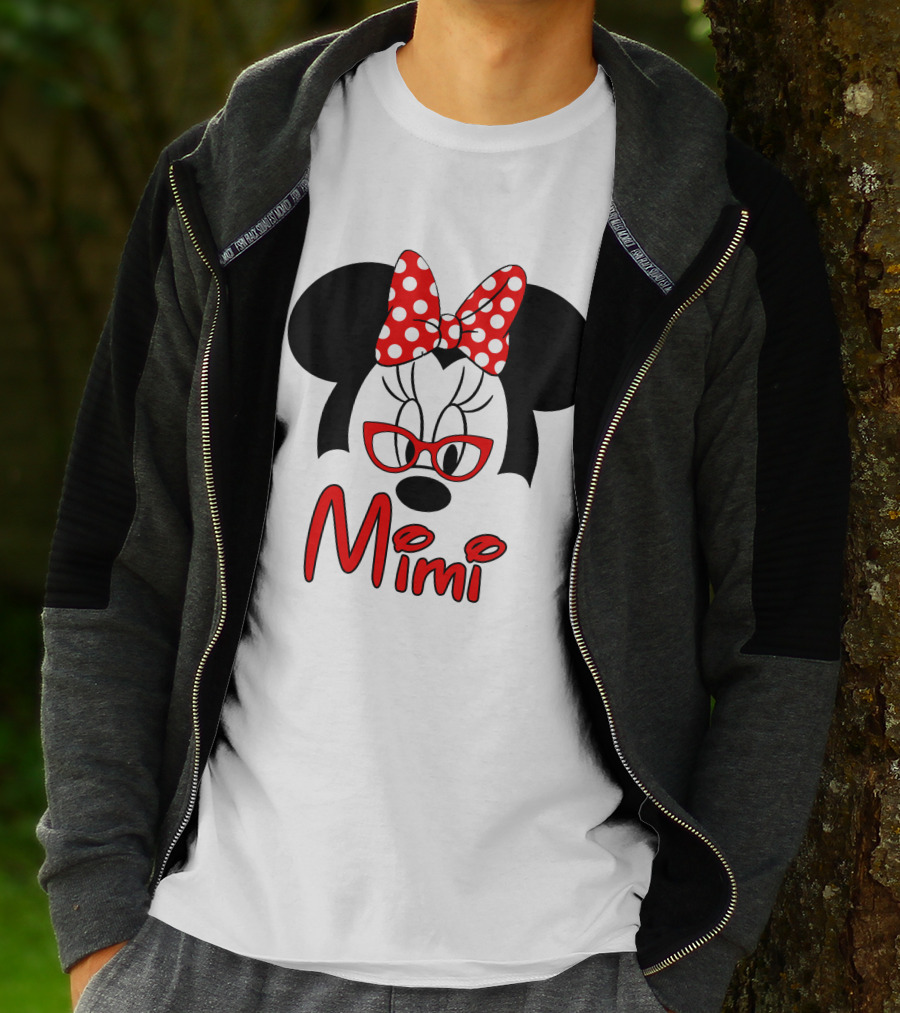 Minnie Mimi Red Bow Glasses T-Shirt