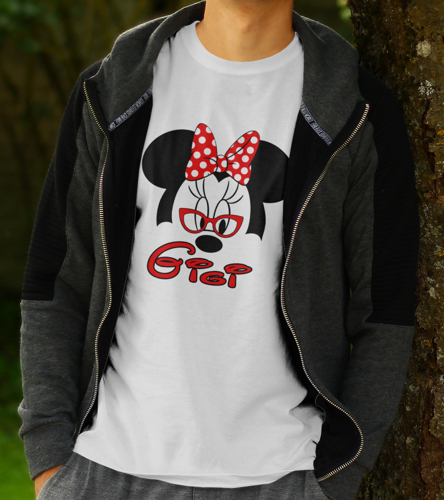 Minnie Mouse Glasses Gigi Polka Dot Bow T-Shirt