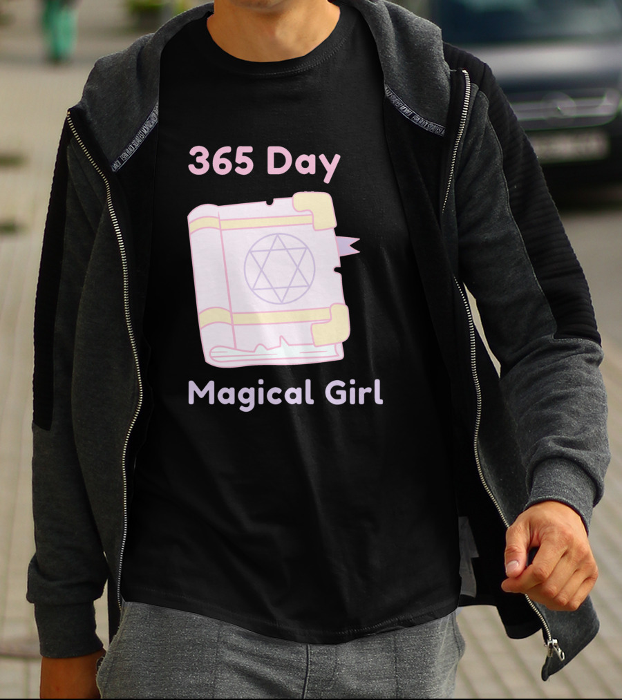 365 Day Magical Girl Pastel Spellbook Star Emblem T-Shirt