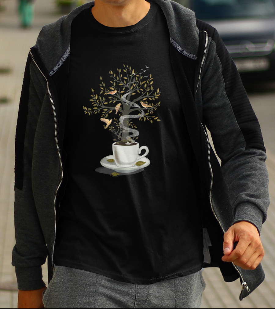 A Cup Of Dreams Enchanted Tree And Birds T-Shirt