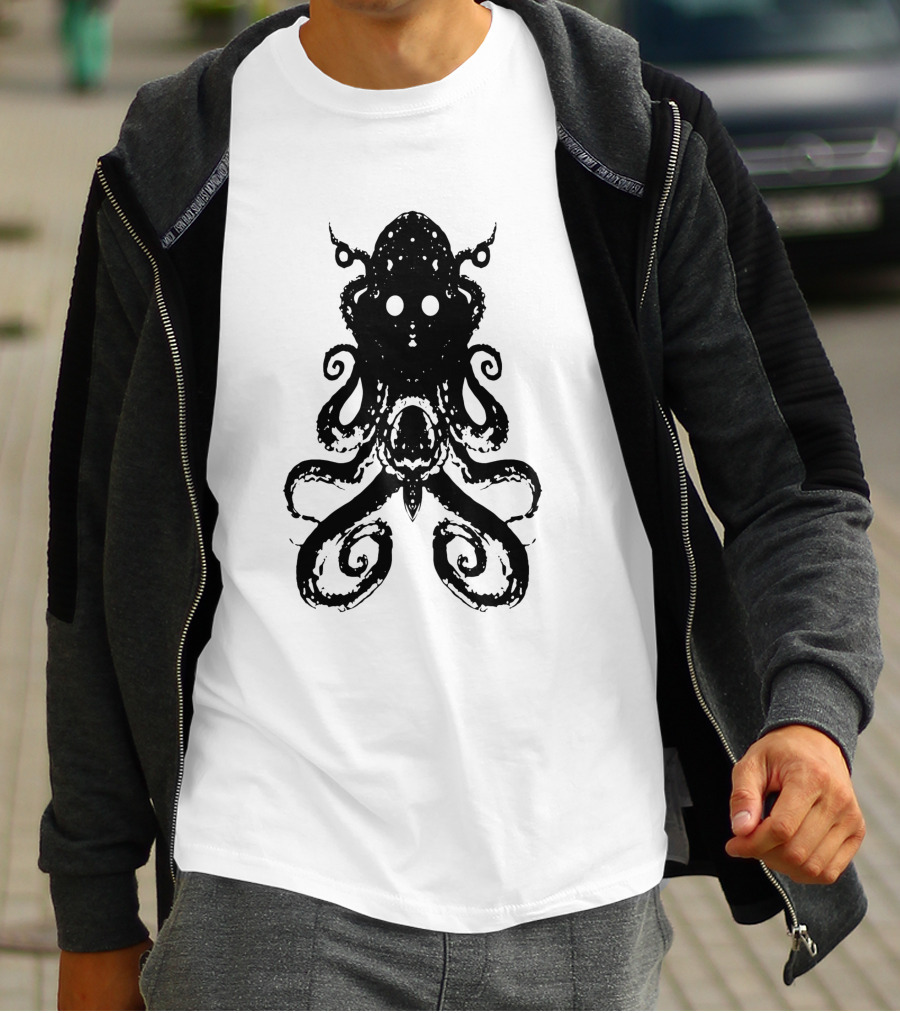 Alien Del Área 51 Kraken Octopus T-Shirt