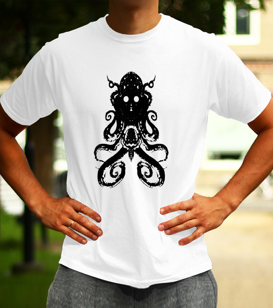 Alien Del Área 51 Kraken Octopus T-Shirt
