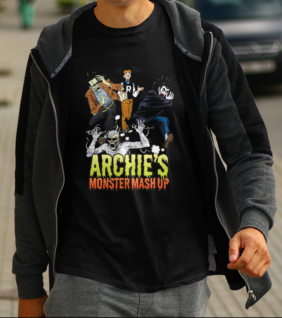 Archie's Monster Mash Up With Classic Movie Creatures 1722483 T-Shirt