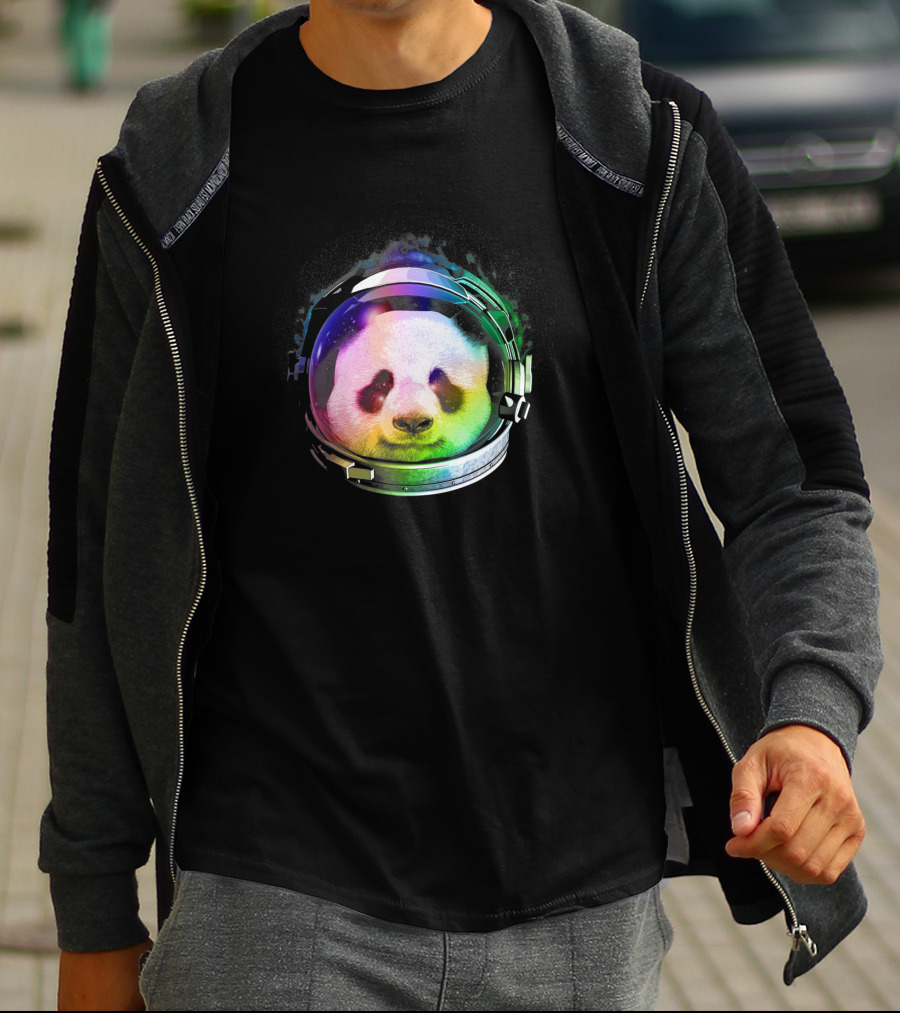 Astronaut Panda Rainbow Space Helmet 1170965 T-Shirt