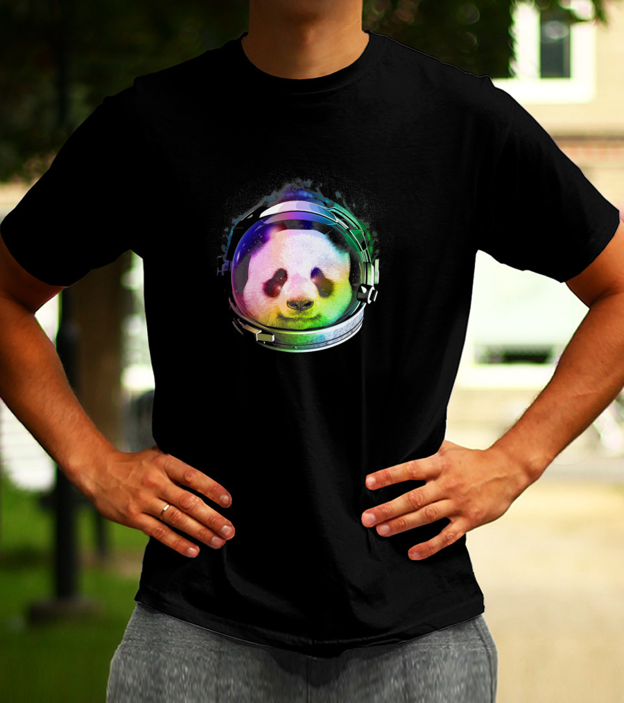Astronaut Panda Rainbow Space Helmet 1170965 T-Shirt