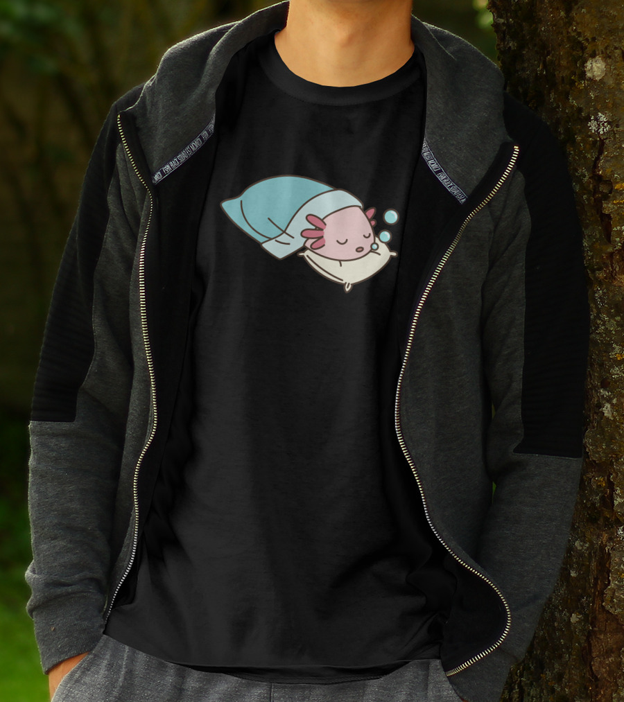 Axolotl Napsolotl Sleepy Axolotl Illustration 1318373 T-Shirt