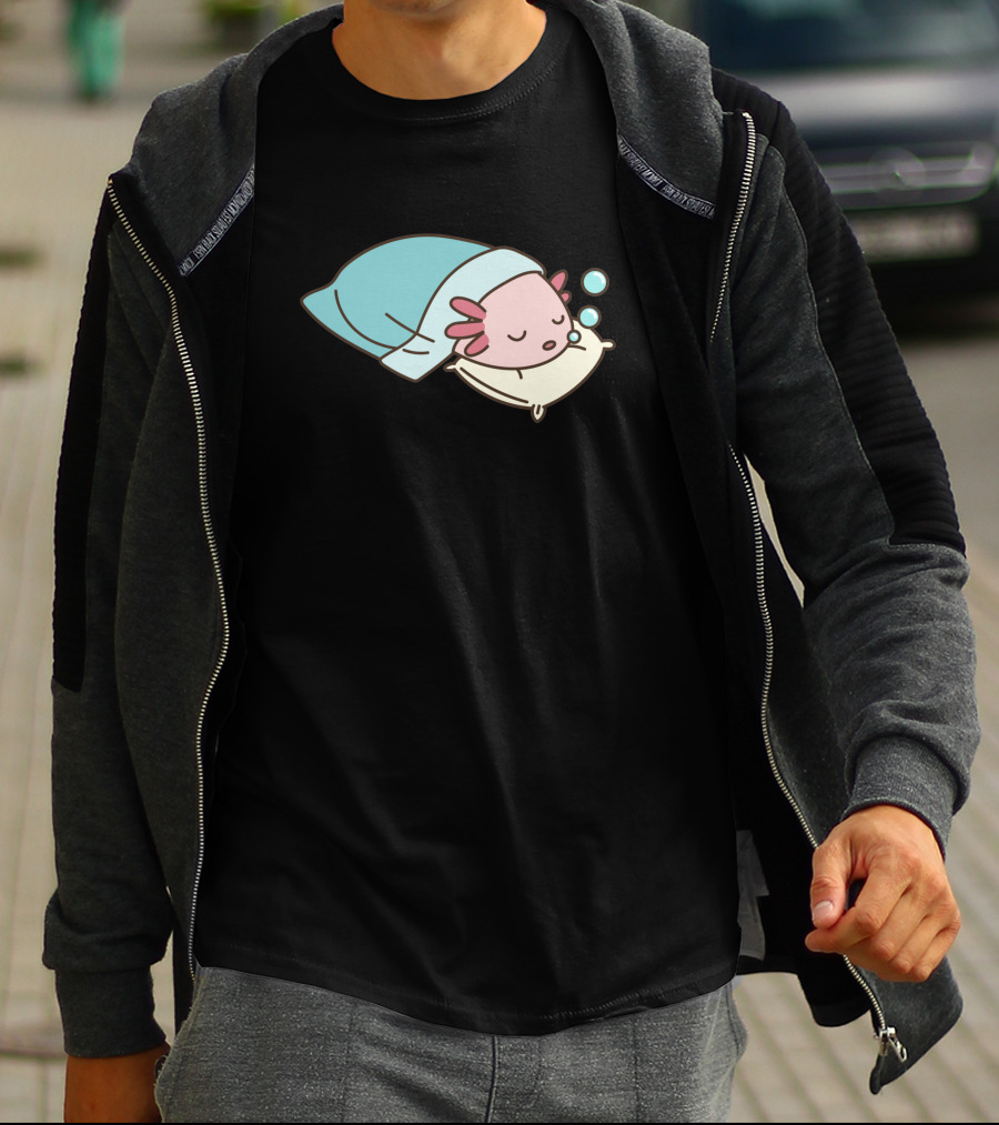 Axolotl Napsolotl Sleepy Axolotl Illustration 1318373 T-Shirt
