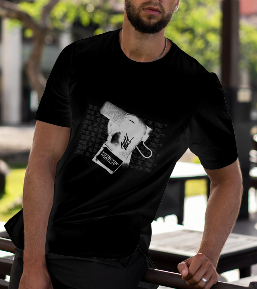 Hotboxin Podcast Boxing Glove With Signature T-Shirt
